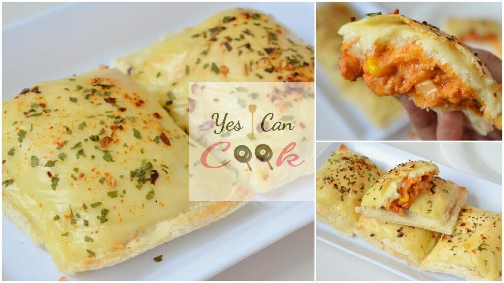 Bread Pizza Puff