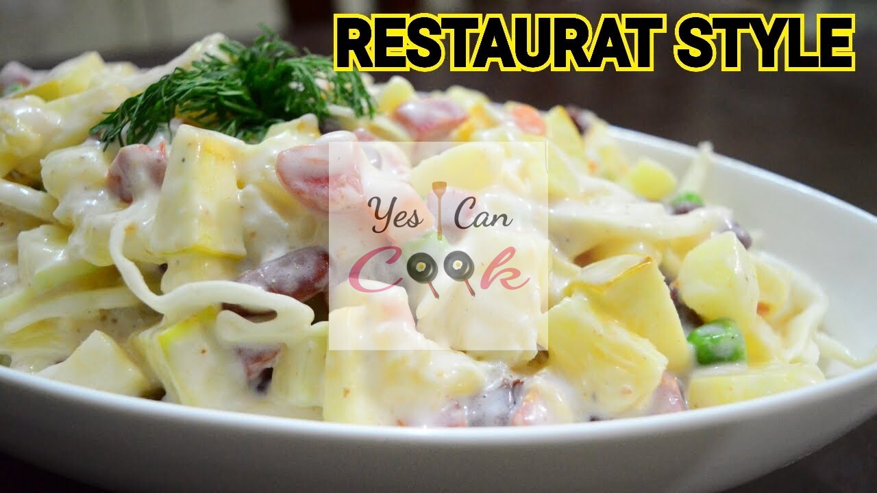 Russian Salad Restaurant Style Recipe