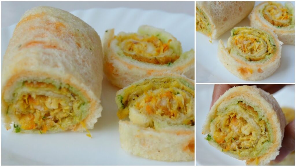Bread Chicken Mayo Swiss Roll