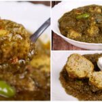 Meatballs and Spinach