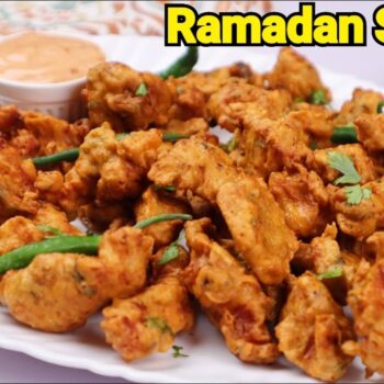 Chicken Pakora With Spicy Dip Sauce Ramadan Special