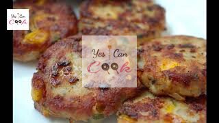 Chicken Corn Cutlets- Quick Snack Recipe