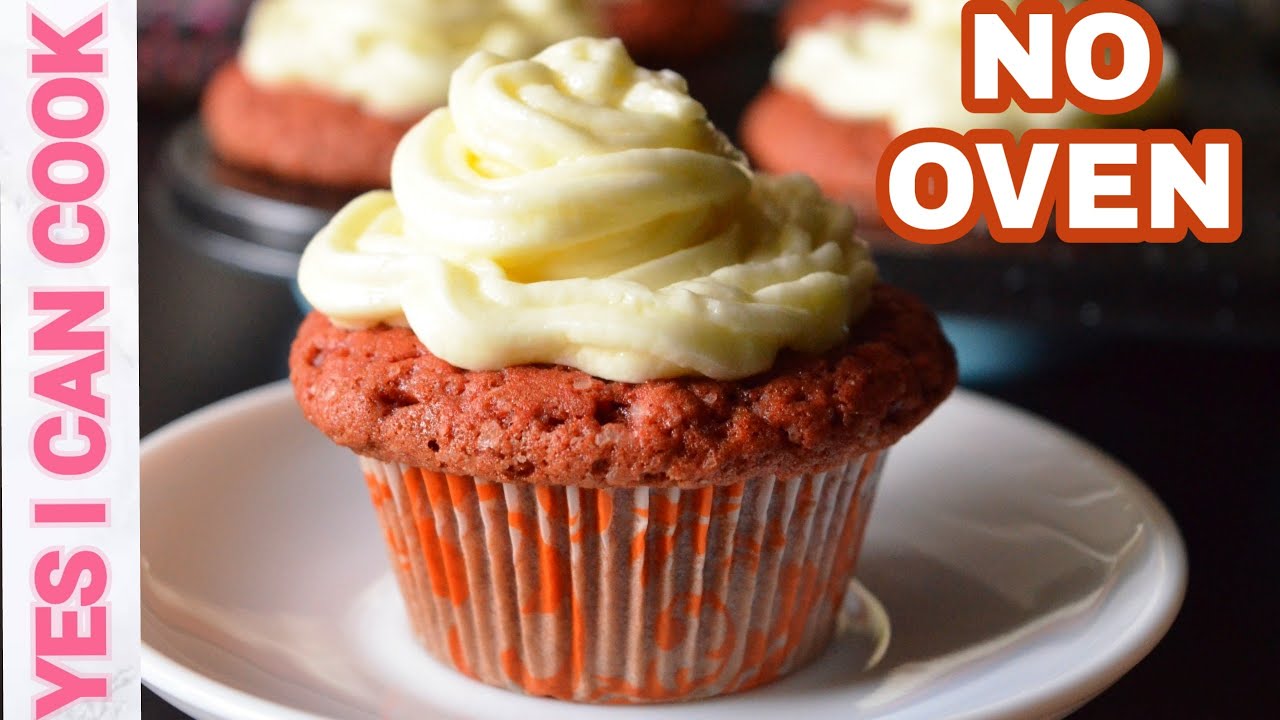 Red Velvet Cupcakes No Oven Recipe