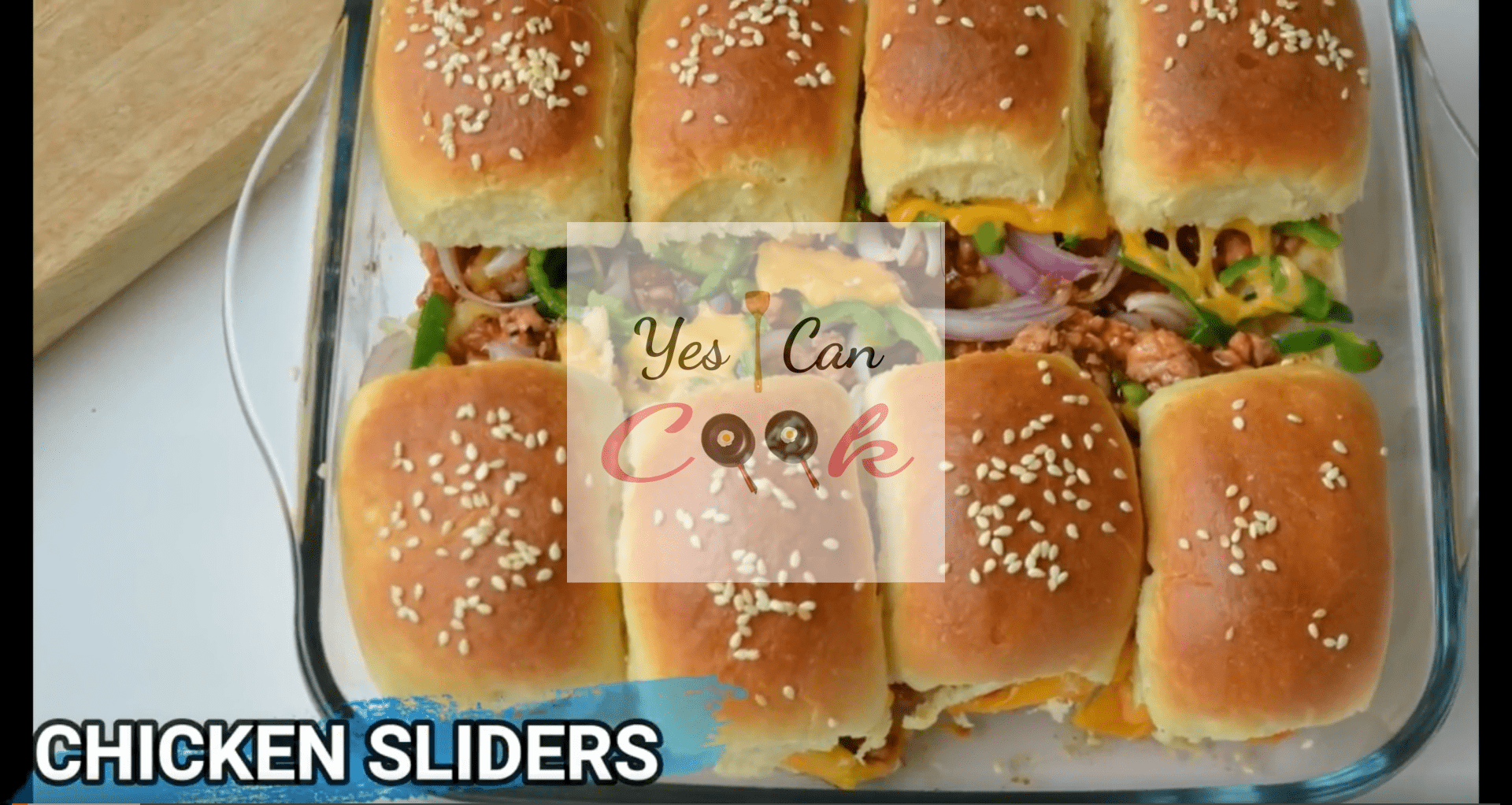 Chicken Cheese Sliders with home-made Buns