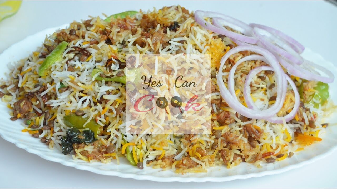 Keema Masoor Biryani- Amazing taste with meat and lentil