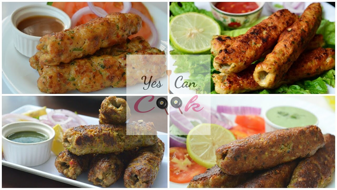 4 Seekh Kabab Recipes in Pan