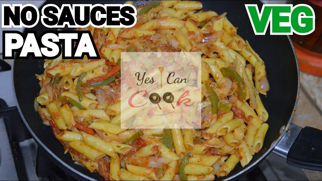 Veg Pasta Without Sauces 10 Minutes Recipe