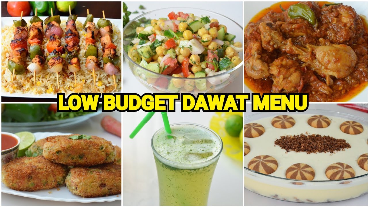 Low budget Dawat complete menu