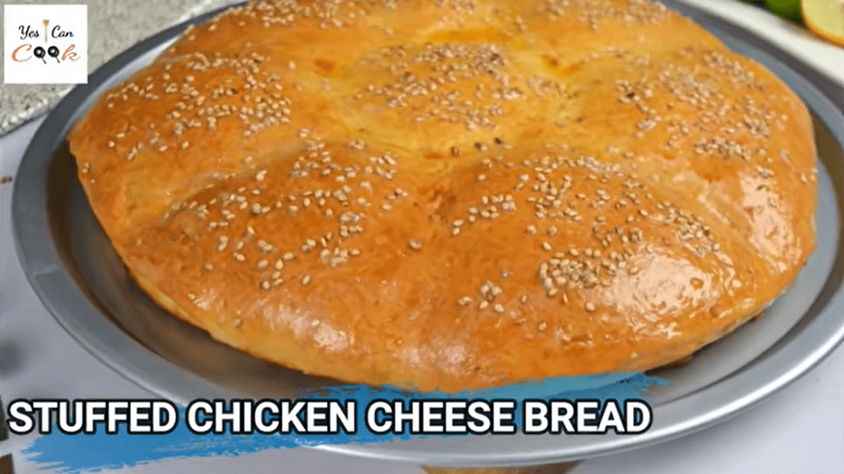 Stuffed Chicken Cheese Bread Party Special Recipe
