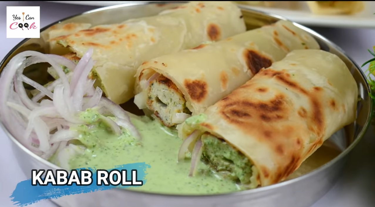 Delicious Kabab Paratha Roll Recipe