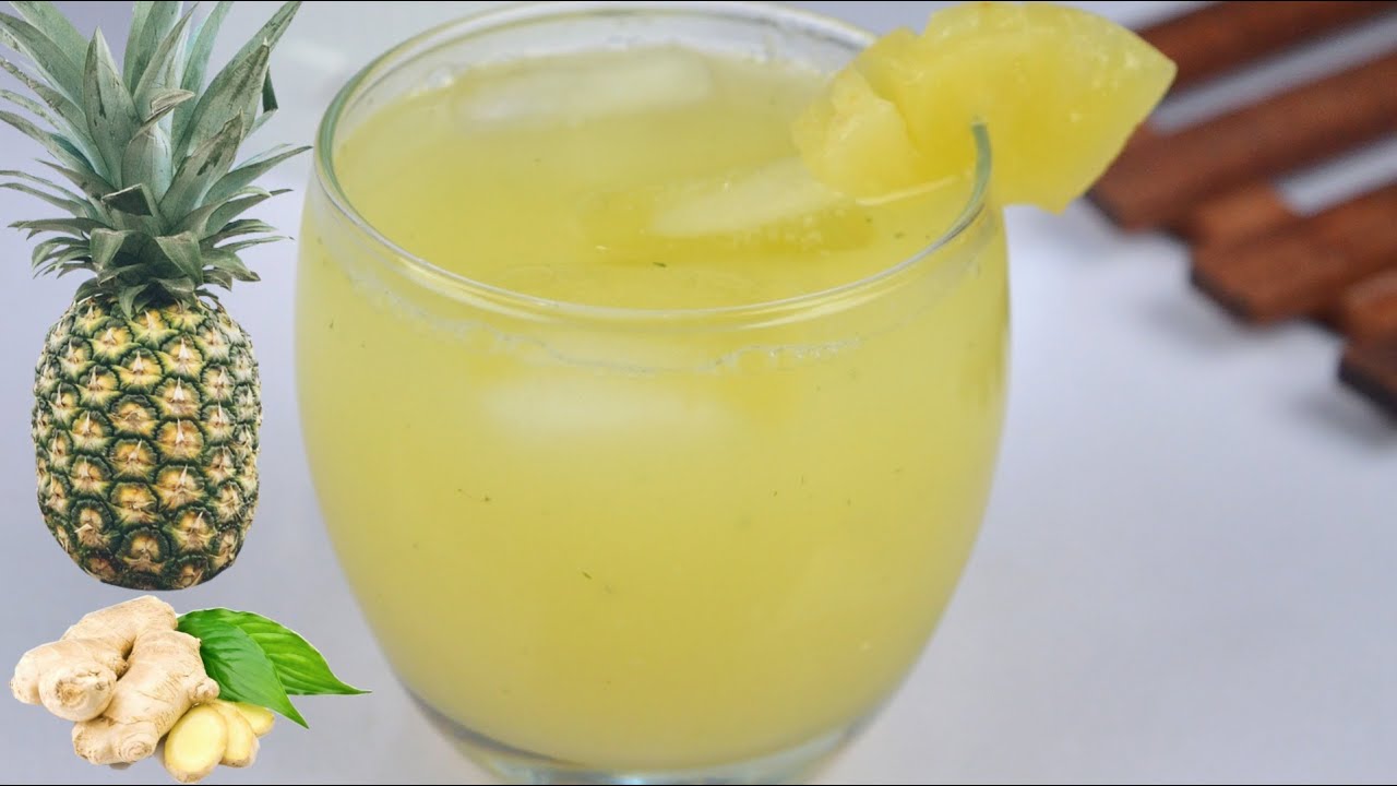 Healthy Pineapple Ginger Juice YesICanCook